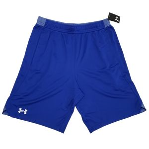 Under Armour Shorts Men Blue Locker 9 inch Pocket Athletic Loose NWT